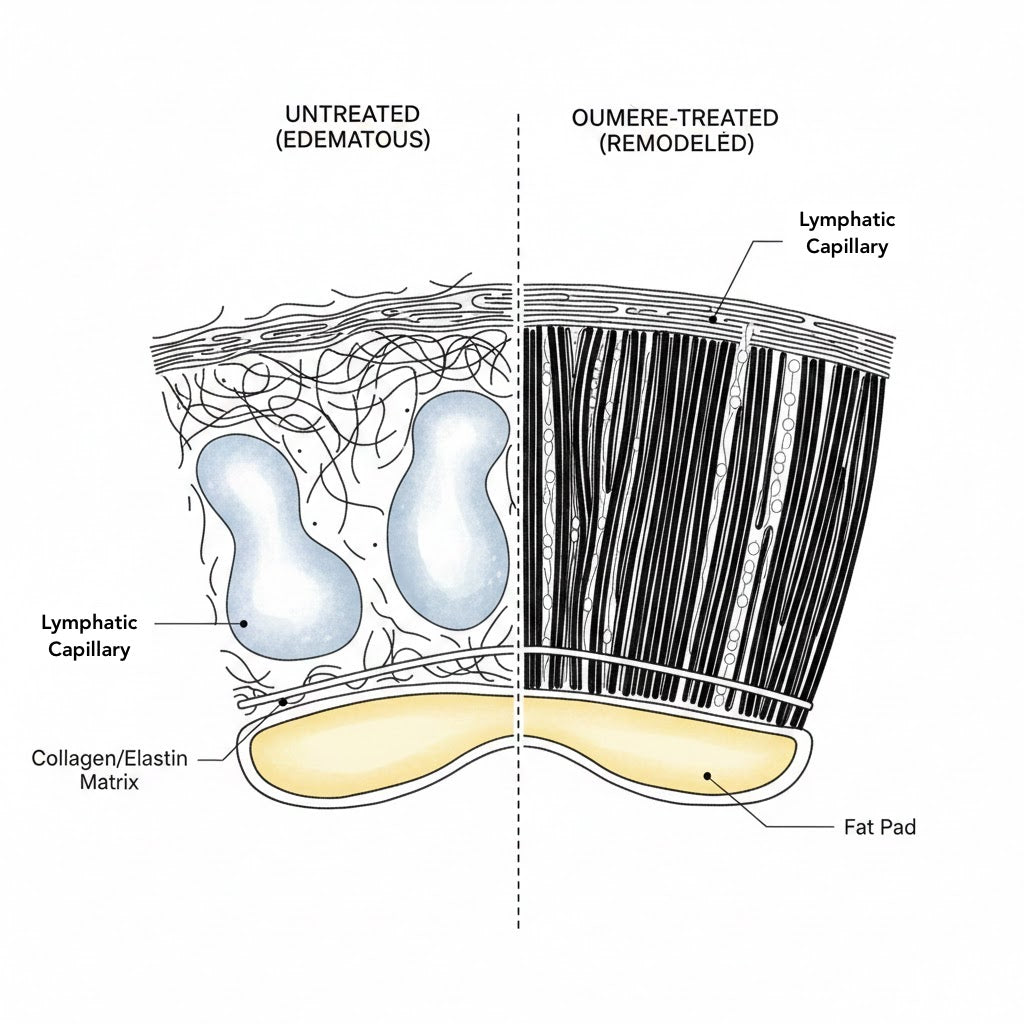 OUMERE Figure Showing Untreated versus Treated undereye area