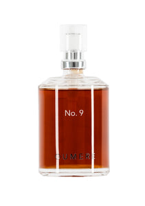 No. 9 exfoliant in glass bottle with pump